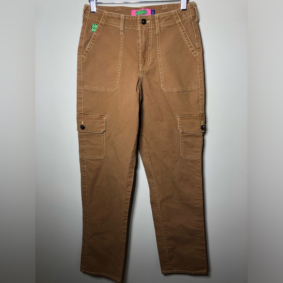 Empyre Marlo Bronze Brown Canvas Cargo Pants - Picture 4 of 11